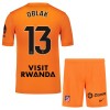 Original Trikotsatz Atlético Madrid Oblak 13 Orange Version Torwart 2025-26 Für Kinder